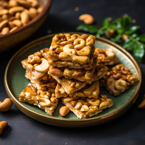 Cashew Chikki/Brittle, Bellam Chikki